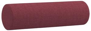 Perne decorative, 2 buc., roșu vin, Ø15x50 cm, textil