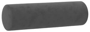 Perne decorative, 2 buc., negru, Ø15x50 cm, catifea