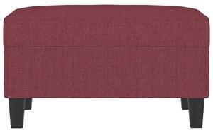 Taburet, roșu vin, 70x55x41 cm, material textil