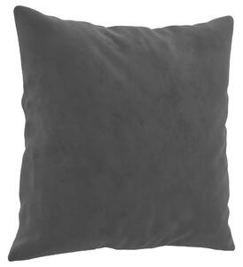 Perne decorative, 2 buc., negru, 40x40 cm, catifea