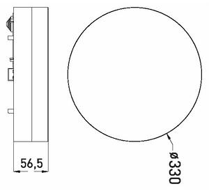 Plafonieră LED pentru baie LED/30W/230V 3000/4000/6000K d. 33 cm IP44