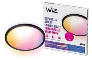 WiZ - Plafonieră LED RGB SUPERSLIM dimabilă 22W 230V Wi-Fi negru