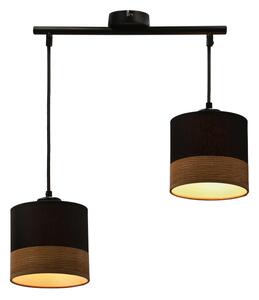 Lustră pe cablu PORTO 2xE27/60W/230V negru/maro