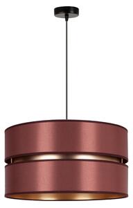 Lustră pe cablu Duolla DUO 1xE27/15W/230V d. 40 cm roșu-burgund/auriu