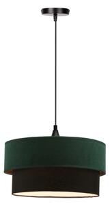 Lustră pe cablu SOLANTO 1xE27/60W/230V verde/negru
