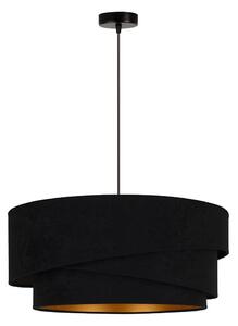 Lustră pe cablu Duolla KOBO 1xE27/15W/230V d. 45 cm negru/auriu