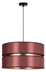 Lustră pe cablu Duolla DUO 1xE27/15W/230V d. 40 cm roșu-burgund/auriu