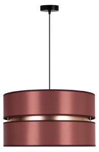 Lustră pe cablu Duolla DUO 1xE27/15W/230V d. 40 cm roșu-burgund/auriu