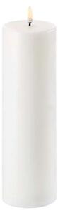 Lumânare Stâlp LED 7,8x25 cm Nordic White - Uyuni Lighting