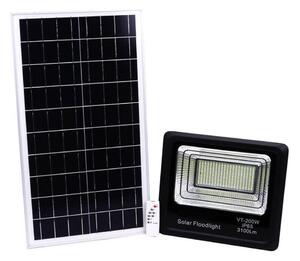 Proiector LED solar de exterior LED/40W/10V IP65 6000K + telecomandă