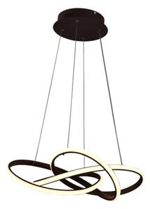 Lustră LED dimabilă pe cablu LED/65W/230V 3000-6500K maro + telecomandă