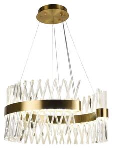 Lustră LED dimabilă pe cablu LED/130W/230V 3000-6500K auriu + telecomandă