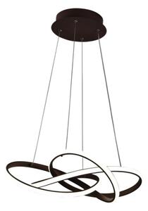 Lustră LED dimabilă pe cablu LED/65W/230V 3000-6500K maro + telecomandă