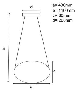 Lustră LED dimabilă pe cablu LED/65W/230V 3000-6500K gri + telecomandă