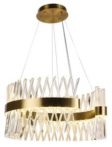 Lustră LED dimabilă pe cablu LED/130W/230V 3000-6500K auriu + telecomandă