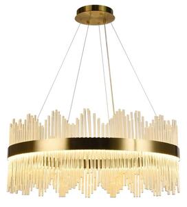 Lustră LED dimabilă pe cablu LED/110W/230V 3000-6500K auriu + telecomandă