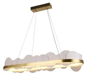 Lustră LED dimabilă pe cablu LED/50W/230V 3000-6500K auriu + telecomandă