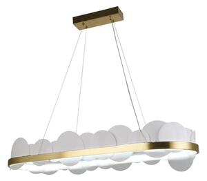 Lustră LED dimabilă pe cablu LED/50W/230V 3000-6500K auriu + telecomandă