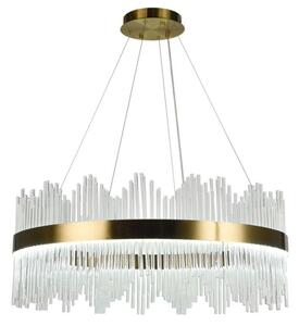 Lustră LED dimabilă pe cablu LED/110W/230V 3000-6500K auriu + telecomandă