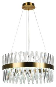 Lustră LED dimabilă pe cablu LED/80W/230V 3000-6500K auriu + telecomandă