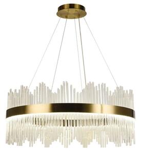 Lustră LED dimabilă pe cablu LED/110W/230V 3000-6500K auriu + telecomandă