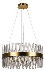 Lustră LED dimabilă pe cablu LED/80W/230V 3000-6500K auriu + telecomandă