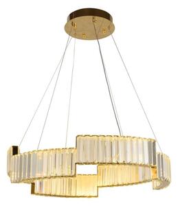 Lustră LED dimabilă pe cablu LED/40W/230V 3000-6500K auriu + telecomandă