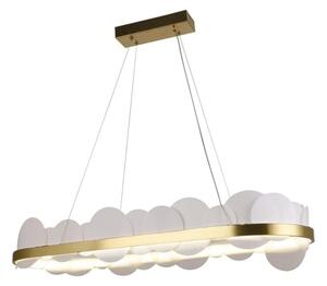 Lustră LED dimabilă pe cablu LED/50W/230V 3000-6500K auriu + telecomandă