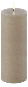 Pillar Candle LED 7,8 x 20,3 cm Rustic Sandstone - Uyuni Lighting