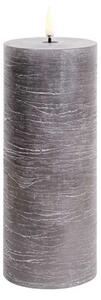 Lumânare Stâlp LED 7,8x20,3 cm Rustic Grey - Uyuni Lighting