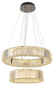 Lustră LED dimabilă pe cablu LED/65W/230V 3000-6500K crom + telecomandă