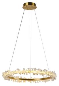 Lustră LED dimabilă pe cablu LED/40W/230V 3000-6500K auriu + telecomandă