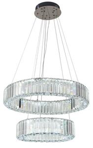 Lustră LED dimabilă pe cablu LED/65W/230V 3000-6500K crom + telecomandă