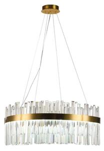 Lustră LED dimabilă pe cablu LED/110W/230V 3000-6500K auriu + telecomandă