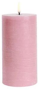 Lumânare Stâlp LED 7,8x15,2 cm Rustic Dusty Rose - Uyuni Lighting