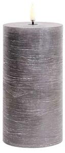 Lumânare Stâlp LED 7,8x15,2 cm Rustic Grey - Uyuni Lighting