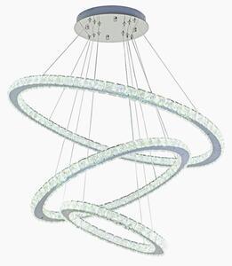 Lustră LED dimabilă pe cablu LED/210W/230V 3000-6500K argintiu + telecomandă