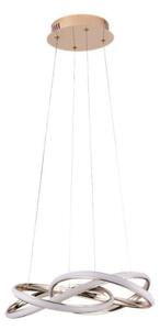 Lustră LED dimabilă pe cablu LED/65W/230V 3000-6500K auriu + telecomandă