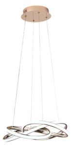 Lustră LED dimabilă pe cablu LED/65W/230V 3000-6500K auriu + telecomandă