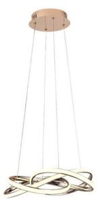 Lustră LED dimabilă pe cablu LED/65W/230V 3000-6500K auriu + telecomandă