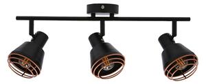 Spot NERIA 3xE14/40W/230V negru/cupru