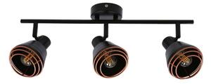 Spot NERIA 3xE14/40W/230V negru/cupru