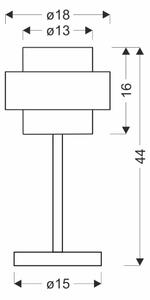 Lampă de masă SPIEGA 1xE27/60W/230V auriu/negru
