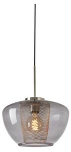 Briloner 4016-014 - Pendul pe cablu SEVENTIES 1xE27/40W/230V gri fumuriu