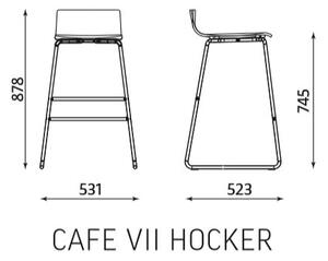 Scaun de bar Latte (Cafe VII)