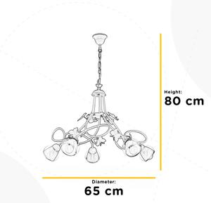 Lustră pentru copii BUTTERFLY 5xE14/6W/230V ONLI