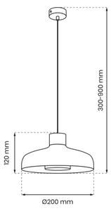 Lustră pe cablu LINEA 1xGX53/12W/230V neagră