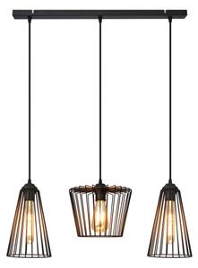 Lustră pe cablu TORRI 3xE27/15W/230V negru