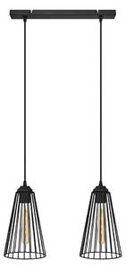 Lustră pe cablu TORRI 2xE27/15W/230V negru