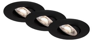 SET 3x corp de iluminat LED încastrat pentru baie LED/4,9W/230V IP44 Briloner